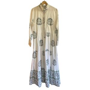 Saule Parc Floral Cotton Maxi Dress